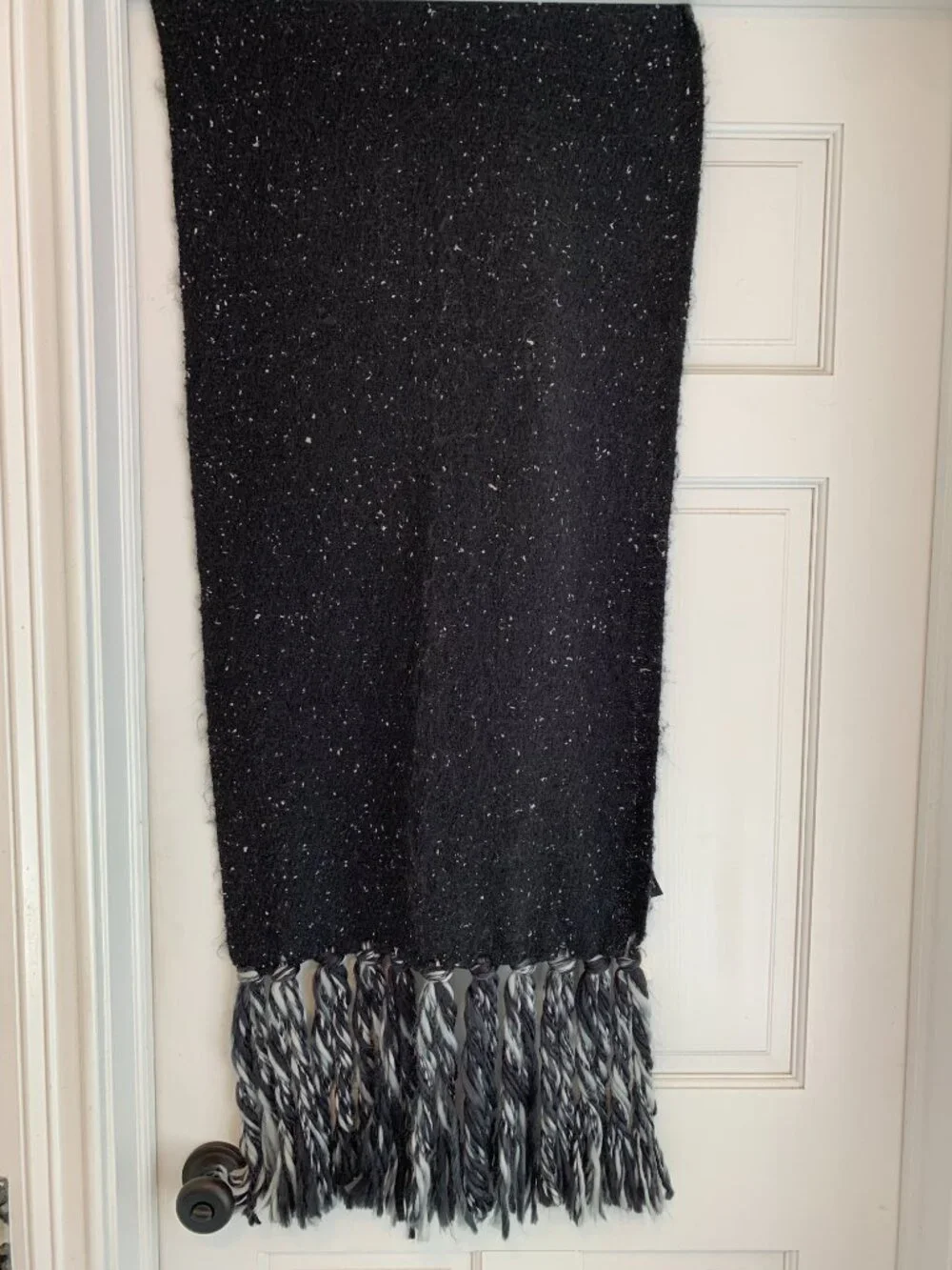 NWT Anthropologie black soft textured scarf/wrap 73 inches